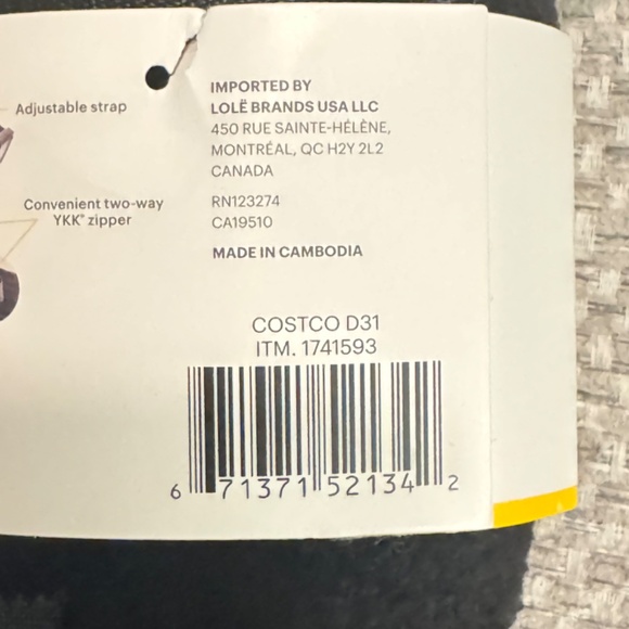 NWT Lolë Fleece Belt Bag Unisex - One Size 7.5 in X 5.25 in X 2 in Black - Picture 7 of 7